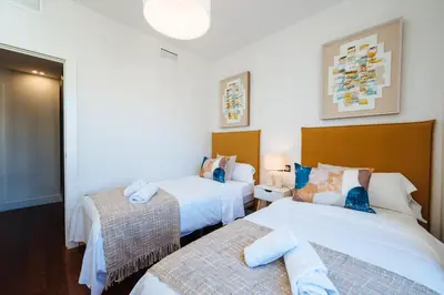 Cama o camas de una habitación en San Bernardo Home Free Parking