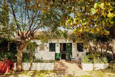 Jardín al aire libre en Vivienda Turística La Huerta