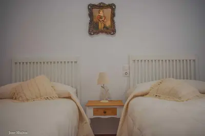 Cama o camas de una habitación en Santa Angela de la Cruz