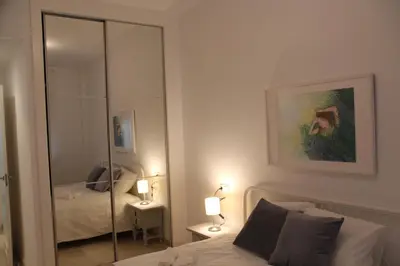 Cama o camas de una habitación en Apartamento Iris