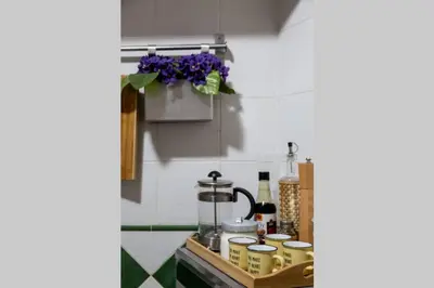 Una cocina o zona de cocina en PRETTY DUPLEX IN BOHEMIAN DISTRICT-CITY CENTER