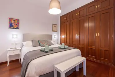 Cama o camas de una habitación en Apartamento Madroño Regina