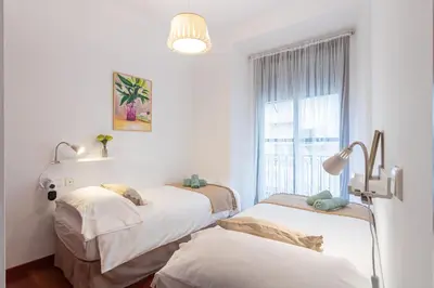 Cama o camas de una habitación en Apartamento Madroño Regina