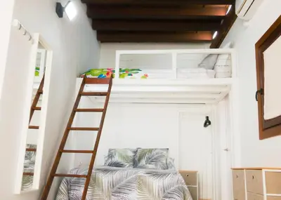 Cama o camas de una habitación en Pasaje de Amores