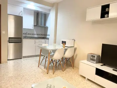 Una cocina o zona de cocina en Apartamento Antón Gómez