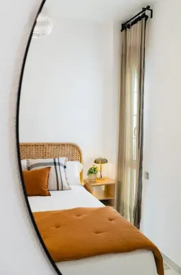Cama o camas de una habitación en AvantiStays San Roman, para disfrutar como un sevillano mas