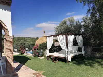Jardín al aire libre en Casa Rural El Moral