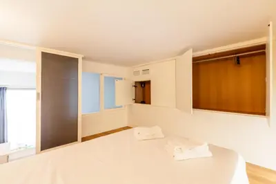 Cama o camas de una habitación en Fantástico Duplex 2 hab 4 px -WIFI AC