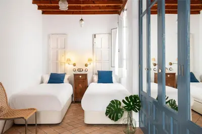 Cama o camas de una habitación en Magno Apartments Vírgenes Luxury House