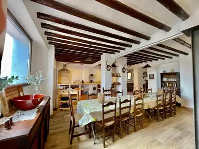 Zona de estar de Los Palomos casa rural en el centro de Andalucía