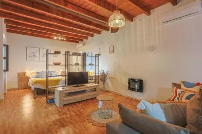 Una televisión o centro de entretenimiento en Loft B2, Apartment in Seville