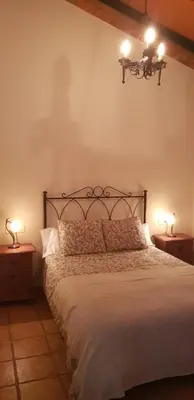 Cama o camas de una habitación en Casa Rural La Higuera Chica
