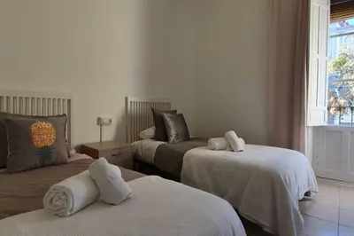 Cama o camas de una habitación en Apartamento San Roque- Street Lecha Marzo