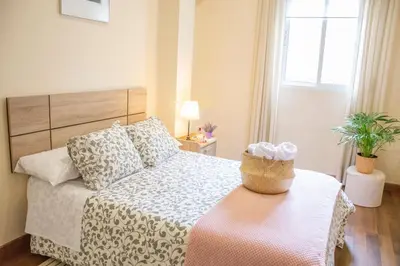 Cama o camas de una habitación en Córdoba Cool La Compañía