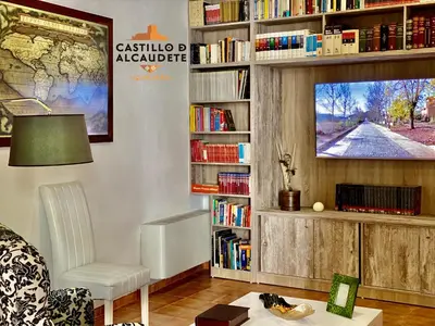 Una televisión o centro de entretenimiento en HOSPEDERÍA CASTILLO DE ALCAUDETE