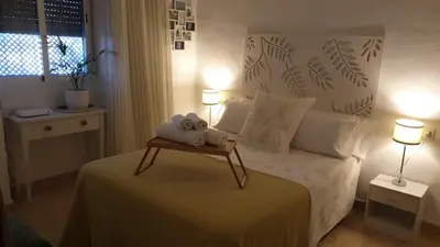 Cama o camas de una habitación en Apartamento Los Padrinos