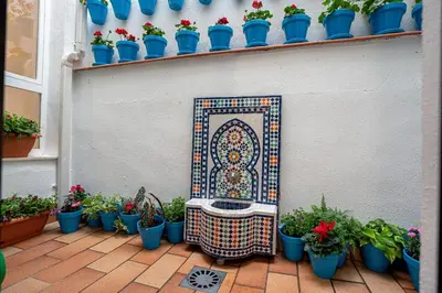 Jardín al aire libre en Casa la Mezquita con parking gratis