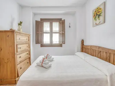 Cama o camas de una habitación en Villa in Carcabuey near Sierras Subbeticas Park