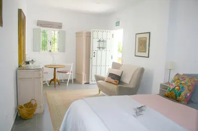 Cama o camas de una habitación en La Pluma