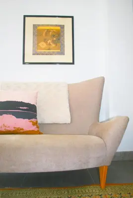 Zona de estar de La Pluma