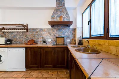 Una cocina o zona de cocina en La Pontezuela Alanis