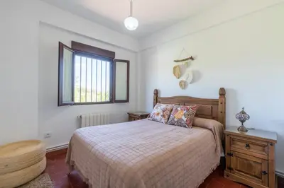 Cama o camas de una habitación en La Pontezuela Alanis