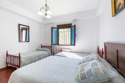 Cama o camas de una habitación en La Pontezuela Alanis