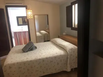 Cama o camas de una habitación en Casa de Campo Patricia