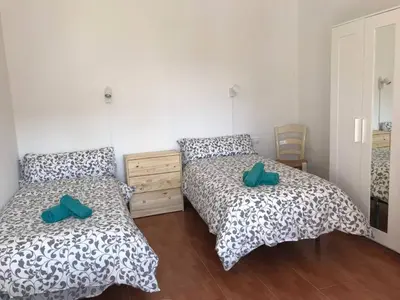 Cama o camas de una habitación en GRAN CASA RURAL CON PATIO EN ENCINAREJO DE CÓRDOBA