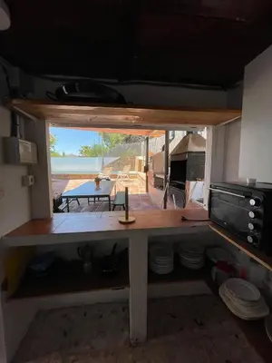 Una cocina o zona de cocina en Casa Rural Los Caballos Finca Canca Alora Caminito del Rey