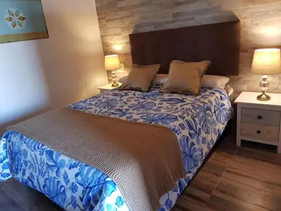 Cama o camas de una habitación en CASITA LAS MELOSILLAS II