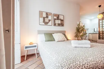 Cama o camas de una habitación en San esteban medio