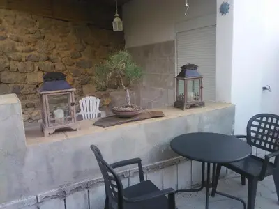 Zona de estar de Casita para dos con piscina privada