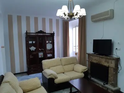 Una televisión o centro de entretenimiento en Casa de Antoniana