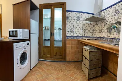 Una cocina o zona de cocina en Apartamentos Turísticos Rurales Dos Fuentes