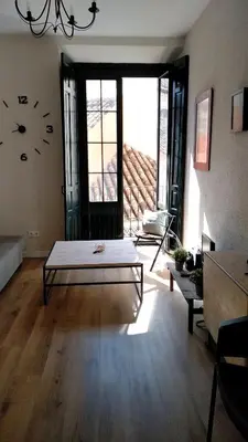 Cama o camas de una habitación en Apartamento Centro Santa Catalina 1ºA