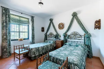 Cama o camas de una habitación en Casa Alta Finca El Revuelo