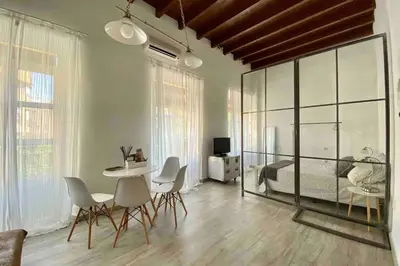 Una televisión o centro de entretenimiento en Loft exclusivo en el centro histórico de Sevilla