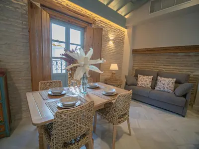 Zona de estar de Casas de Sevilla - Apartamentos Vidrio 7