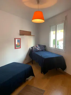Cama o camas de una habitación en Apartamento en Cuevas del Becerro