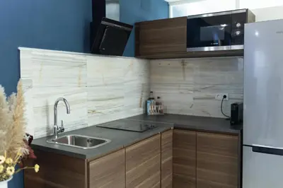 Una cocina o zona de cocina en Singular Home Sevilla Center Bikes free