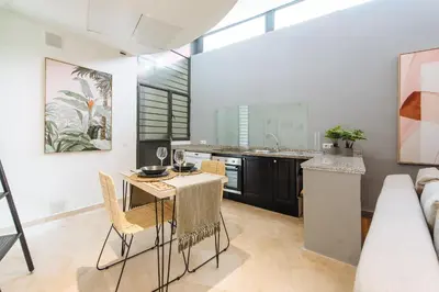 Una cocina o zona de cocina en Conde de Ibarra Suite Apartment