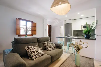 Zona de estar de Encarnación Suite Apartment
