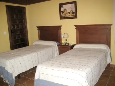 Cama o camas de una habitación en Charming House in Hornachuelos with Shared Pool