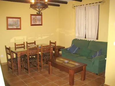 Zona de estar de Charming House in Hornachuelos with Shared Pool