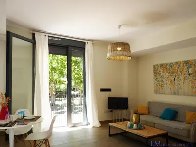 Zona de estar de ALAMEDA SQUARE APARTMENT
