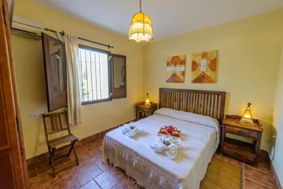 Cama o camas de una habitación en La Posada de Rivero