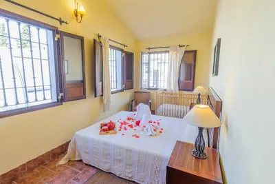 Cama o camas de una habitación en La Posada de Rivero