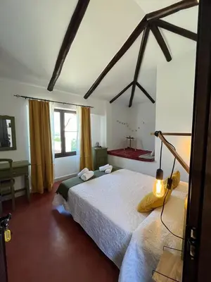 Cama o camas de una habitación en Cortijo Domínguez - Rural Experience