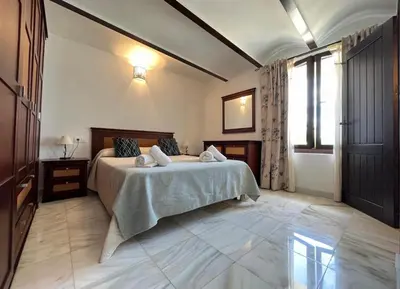 Cama o camas de una habitación en Cortijo Domínguez - Rural Experience